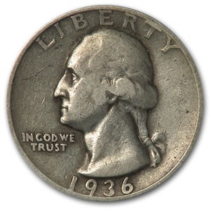 1936-D Washington Quarter VF 1936-D Washington Quarter VF