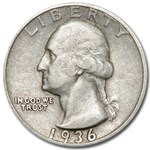1936-D Washington Quarter XF