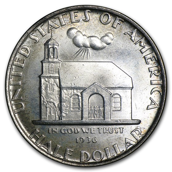 1936 Delaware Tercentenary Half BU 1936 Delaware Tercentenary Half BU