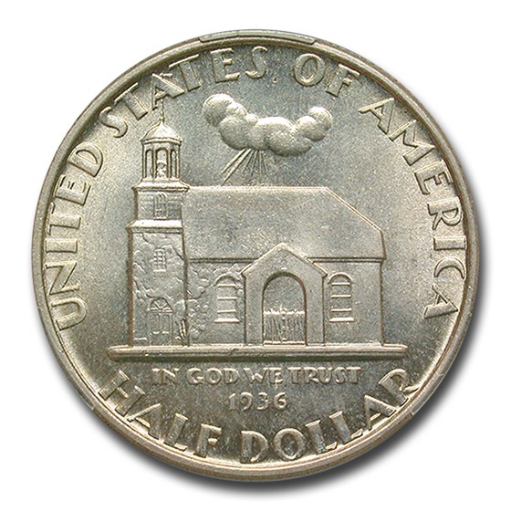 1936 Delaware Tercentenary Half Dollar MS-66 CACG 1936 Delaware Tercentenary Half Dollar MS-66 CACG