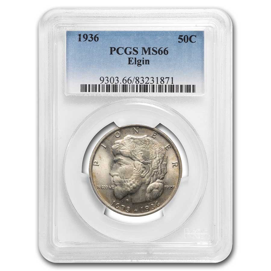 1936 Elgin Centennial Half MS-66 PCGS