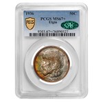 1936 Elgin, Illinois Centennial Half MS-67+ PCGS CAC