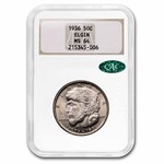 1936 Elgin, Illinois Half Dollar MS-64 NGC CAC (Fatty Holder)