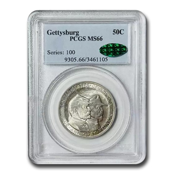 1936 Gettysburg Half Dollar Commem MS-66 PCGS CAC 1936 Gettysburg Half Dollar Commem MS-66 PCGS CAC