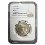1936 Gettysburg Half Dollar MS-66 NGC