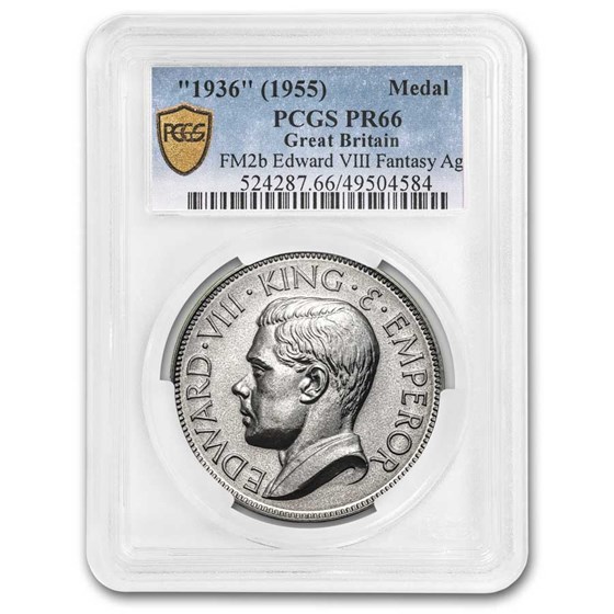 1936 Great Britain Silver Medallic Crown Edward VII PR-66 PCGS 1936 Great Britain Silver Medallic Crown Edward VII PR-66 PCGS