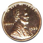 1936 Lincoln Cent PF-66 NGC (Red Brilliant)