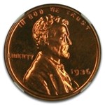 1936 Lincoln Cent PF-67 NGC (Red, Brilliant)