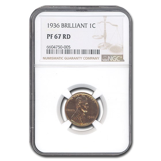 1936 Lincoln Cent PF-67 NGC (Red) 1936 Lincoln Cent PF-67 NGC (Red)