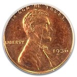 1936 Lincoln Cent PR-64 PCGS (Red)