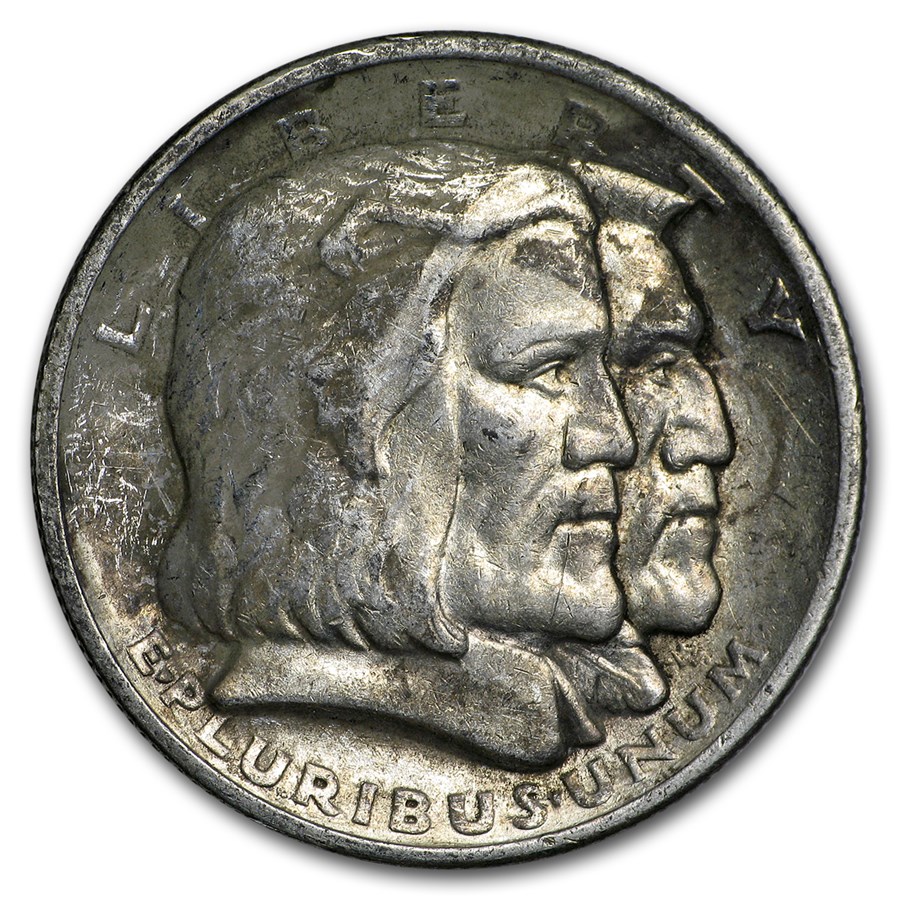 1936 Long Island Tercentenary Half Commem (Low Grade/Cleaned)