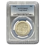 1936 Long Island Tercentenary Half Dollar MS-63 PCGS