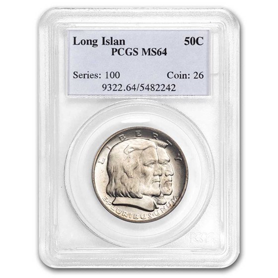 1936 Long Island Tercentenary Half Dollar MS-64 PCGS 1936 Long Island Tercentenary Half Dollar MS-64 PCGS