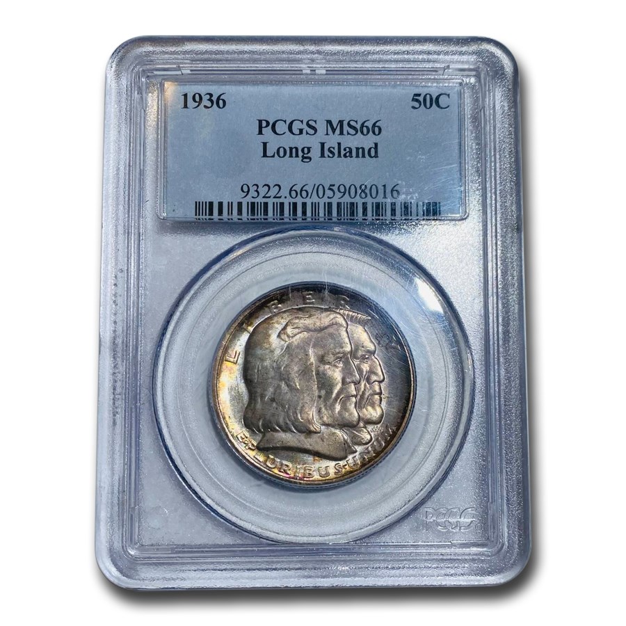 1936 Long Island Tercentenary Half Dollar MS-66 PCGS