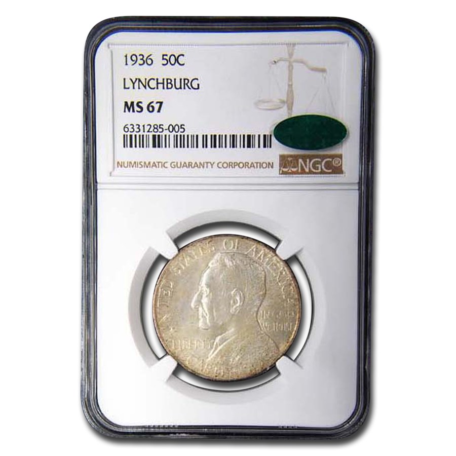1936 Lynchburg Sesquicentennial Half Dollar MS-67 NGC CAC