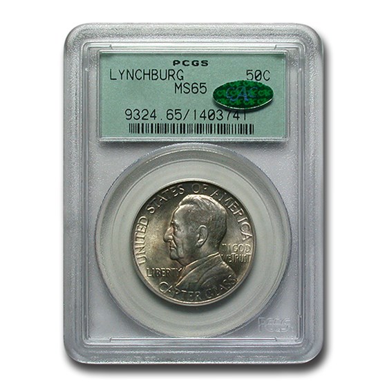 1936 Lynchburg Sesquicentennial Half MS-65 PCGS CAC 1936 Lynchburg Sesquicentennial Half MS-65 PCGS CAC
