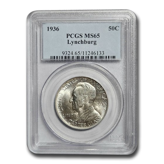 1936 Lynchburg Sesquicentennial Half MS-65 PCGS 1936 Lynchburg Sesquicentennial Half MS-65 PCGS
