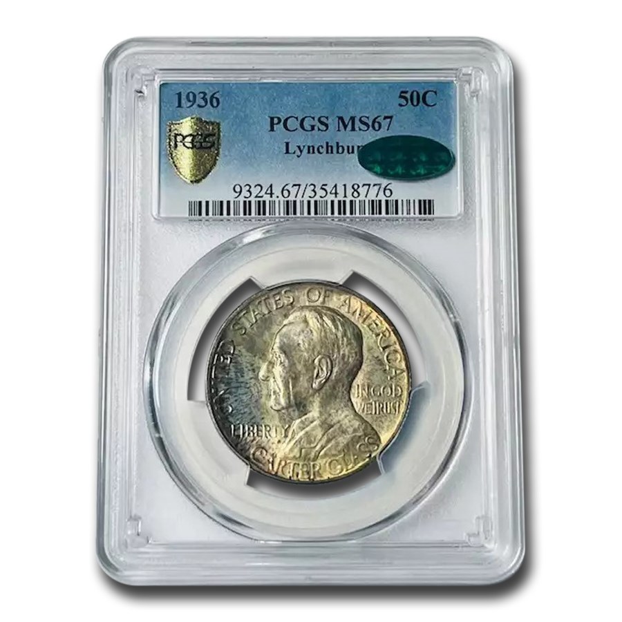 1936 Lynchburg Sesquicentennial Half MS-67 PCGS CAC