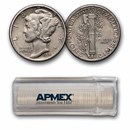 1936 Mercury Dime 50-Coin Roll Avg Circ