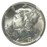 1936 Mercury Dime MS-67 NGC