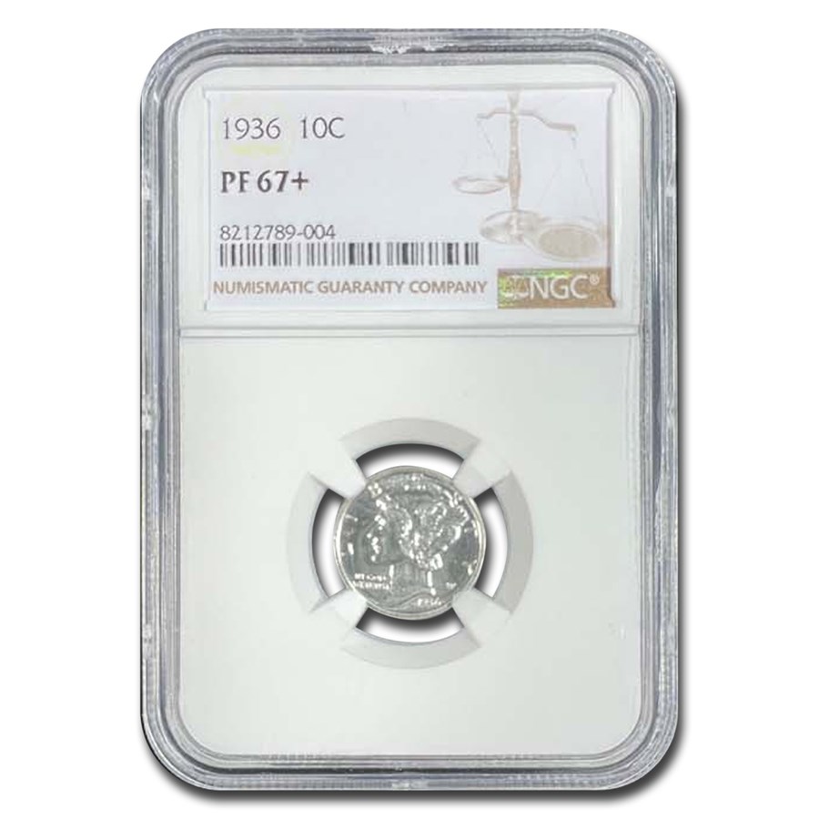 1936 Mercury Dime PF-67+ NGC