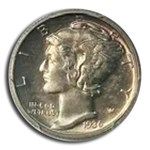1936 Mercury Dime PR-65 PCGS