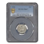 1936 Mercury Dime PR-67 PCGS