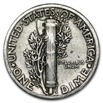 1936 Mercury Dime XF