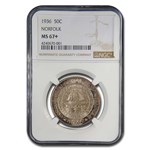 1936 Norfolk Commemorative Half Dollar MS-67+ NGC (Toned)