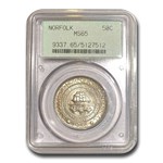 1936 Norfolk Half Dollar Commem MS-65 PCGS