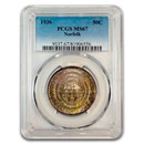 1936 Norfolk, VA Commemorative Half Dollar MS-67 PCGS