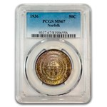 1936 Norfolk, VA Commemorative Half Dollar MS-67 PCGS