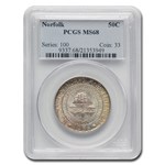 1936 Norfolk, VA Half Dollar MS-68 PCGS