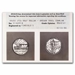 1936 Oregon Trail Commem ANACS Photograde MS-63 (Plastic Case)