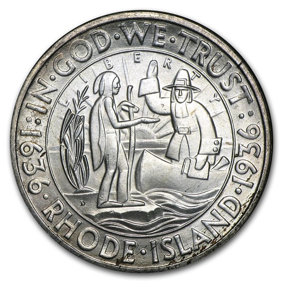 1936 Rhode Island Half Dollar BU 1936 Rhode Island Half Dollar BU
