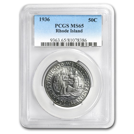 1936 Rhode Island Half Dollar MS-65 PCGS 1936 Rhode Island Half Dollar MS-65 PCGS