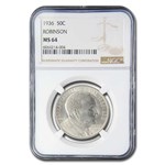 1936 Robinson-Arkansas Half Dollar MS-64 NGC