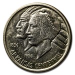 1936-S Arkansas Centennial Half Dollar Commemorative AU