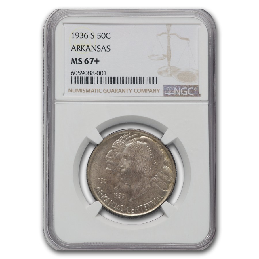 1936-S Arkansas Half Dollar MS-67+ NGC