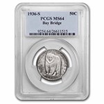 1936-S Bay Bridge Commemorative Half Dollar MS-64 PCGS