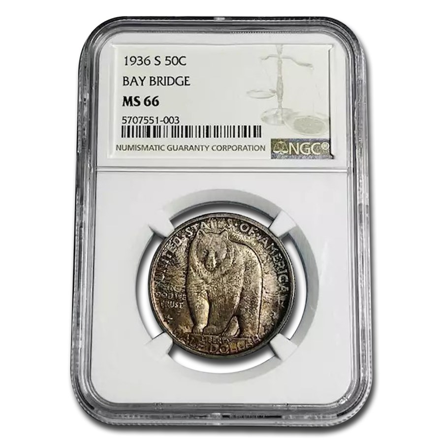 1936-S Bay Bridge Half Dollar MS-66 NGC