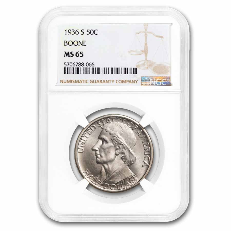 Buy 1936-S Boone Half Dollar Commem MS-65 NGC | APMEX
