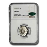 1936-S Buffalo Nickel MS-67 NGC CAC