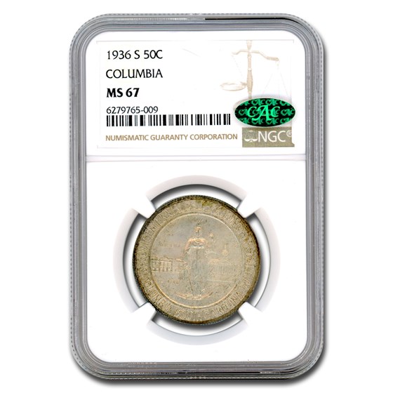 1936-S Columbia, SC Commemorative Half Dollar MS-67 NGC CAC
