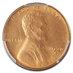 1936-S Lincoln Cent MS-66+ PCGS (Red)