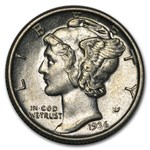 1936-S Mercury Dime AU