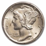 1936-S Mercury Dime MS-65 PCGS (FB)