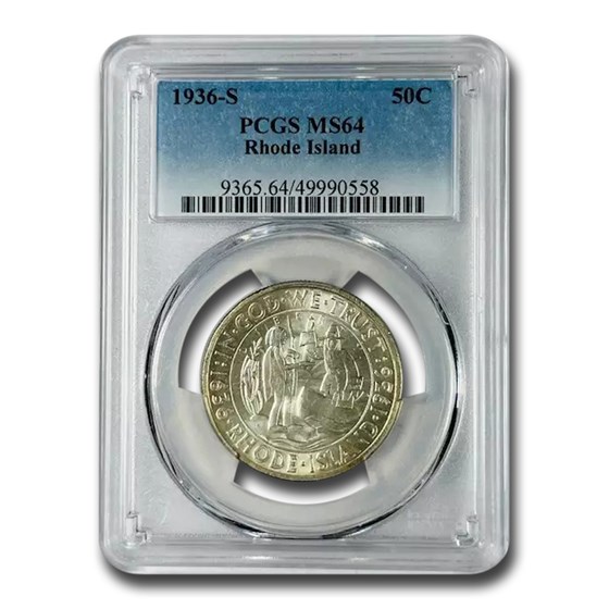 1936-S Rhode Island Half Dollar MS-64 PCGS 1936-S Rhode Island Half Dollar MS-64 PCGS