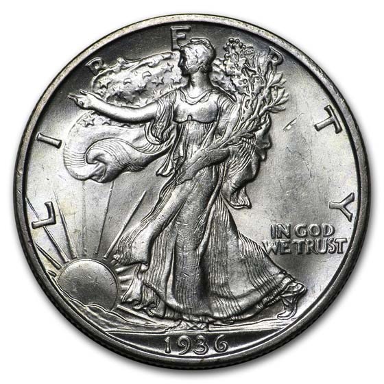 1936-S Walking Liberty Half Dollar BU 1936-S Walking Liberty Half Dollar BU