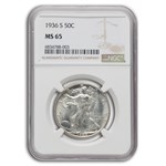 1936-S Walking Liberty Half Dollar MS-65 NGC